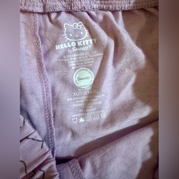 Sanrio Hello Kitty Purple PJ Shorts NWT - Picture 5 of 6